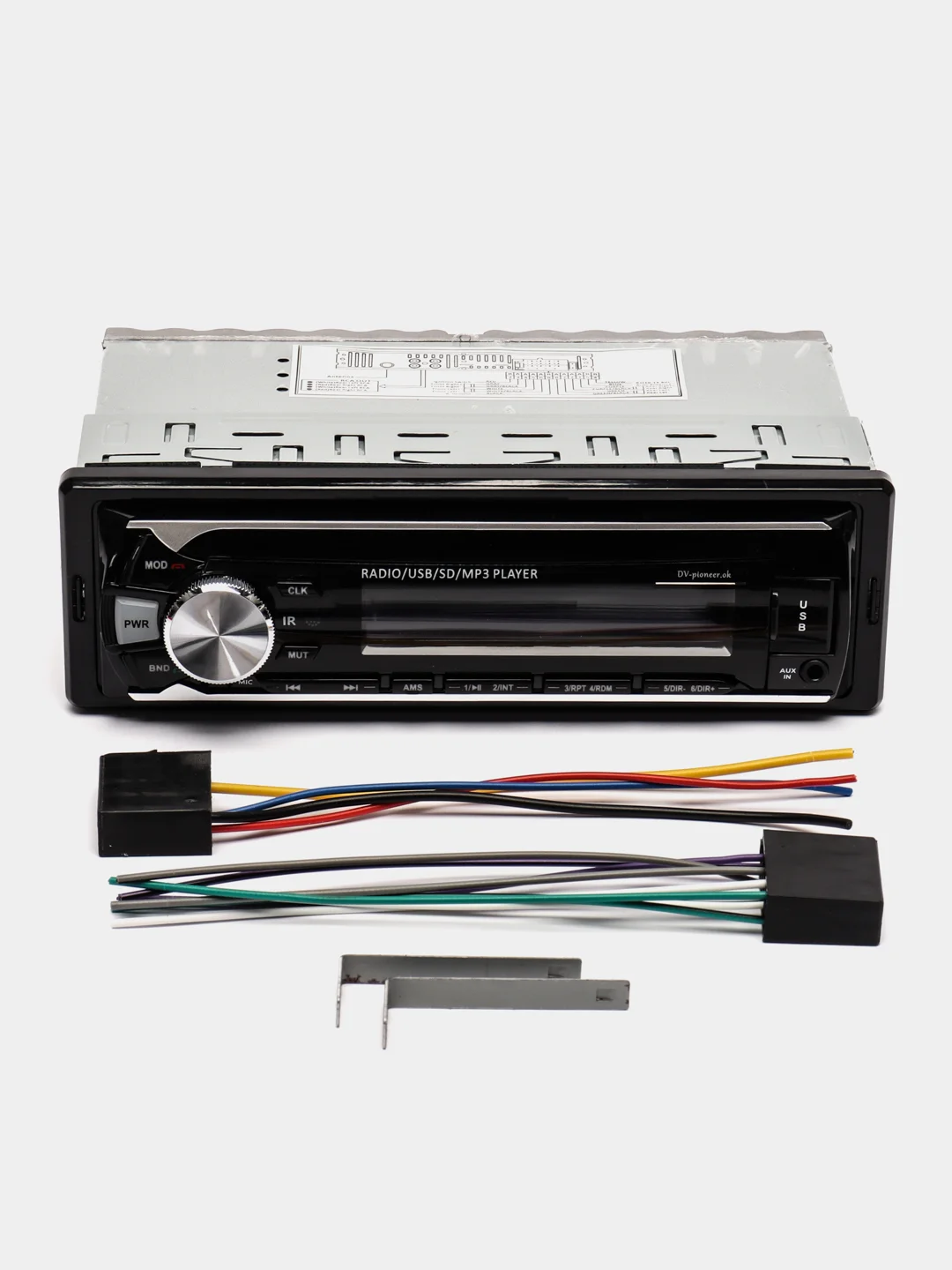 Автомагнитола 1 DIN DV-418, Bluetooth, с громкой связью, 7 цветов подсветки