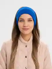 Синий повязка на голову, вязаная