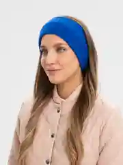 Синий повязка на голову, вязаная