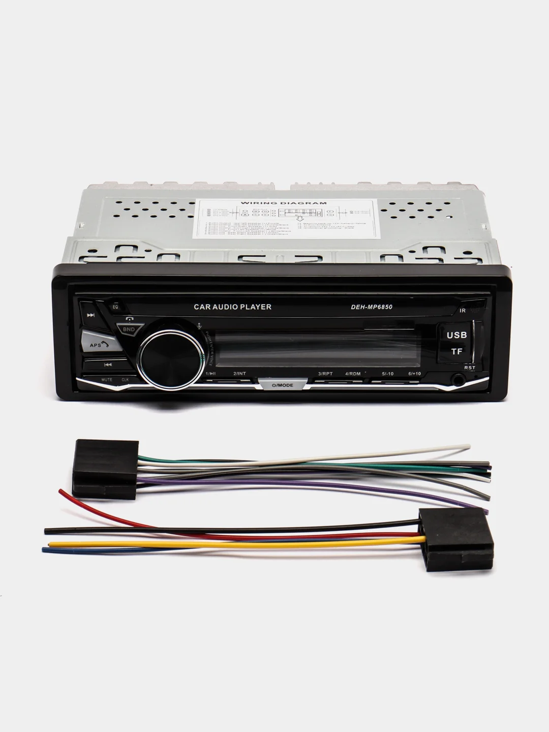 Автомагнитола 1 DIN DEH-MP6850, Bluetooth, с громкой связью, 7 цветов подсветки