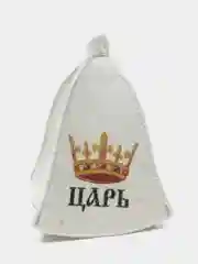 "Царь" Банная шапка с надписью