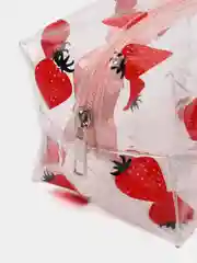 Кремовый косметичка женская маленькая,пенал для косметики, прозрачная, дорожная