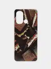 Шоколадный чехол для Xiaomi Redmi 12C (Сяоми Редми 12С), силиконовый, с рисунком