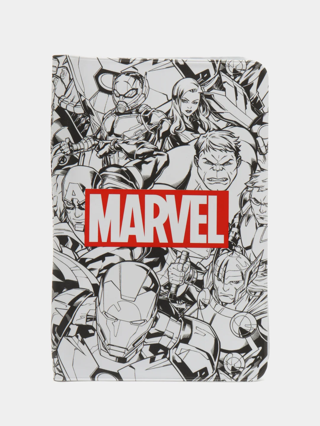 Белый обложка на паспорт "MARVEL"