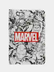 Белый обложка на паспорт "MARVEL"