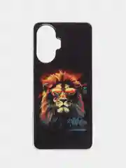 Медный чехол для Realme C55 / Реалми С55, силиконовый, с рисунком