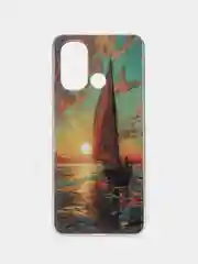 Оливковый чехол для Xiaomi Redmi 12C (Сяоми Редми 12С), силиконовый, с рисунком