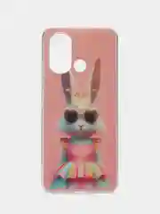 Пудровый чехол для Xiaomi Redmi 12C (Сяоми Редми 12С), силиконовый, с рисунком