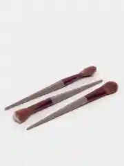 Розовый набор кистей для макияжа, 13 штук