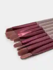 Розовый набор кистей для макияжа, 13 штук