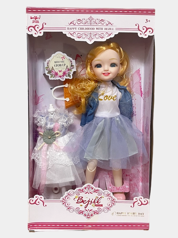 Кукла шарнирная с платьем Bejill 30 см