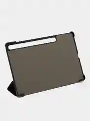Черный чехол-книжка для планшета Samsung Galaxy Tab S9 plus, из экокожи, КАРТОФАН, функция подставки