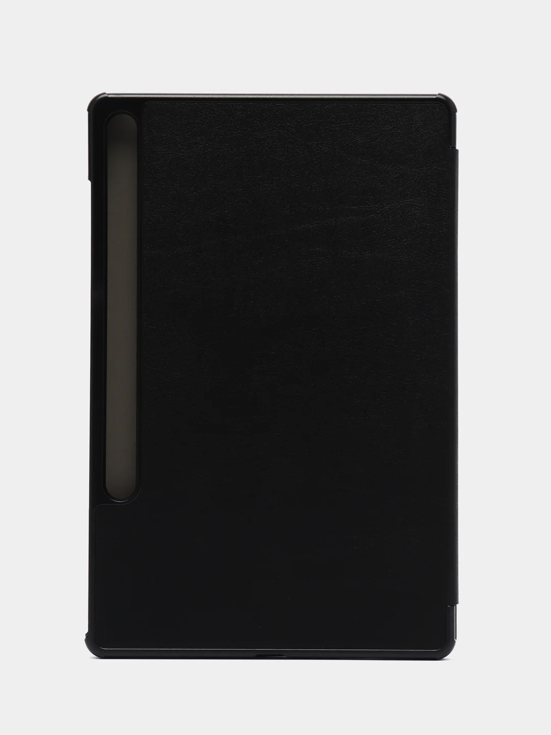 Черный чехол-книжка для планшета Samsung Galaxy Tab S9 plus, из экокожи, КАРТОФАН, функция подставки