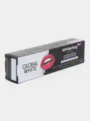 GLOBAL WHITE / Отбеливающая зубная паста / двойное отбеливание с древесным углем 100 г