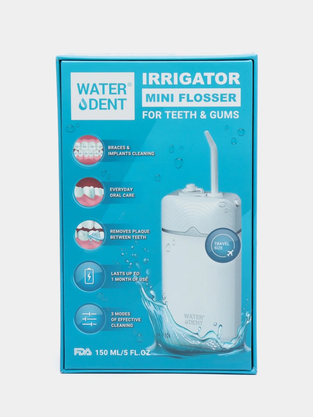 Ирригатор для зубов портативный Mini Flosser для чистки зубов, брекетов Waterdent