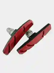 Красный тормозные колодки для велосипеда, тип V-brake, 2 штуки