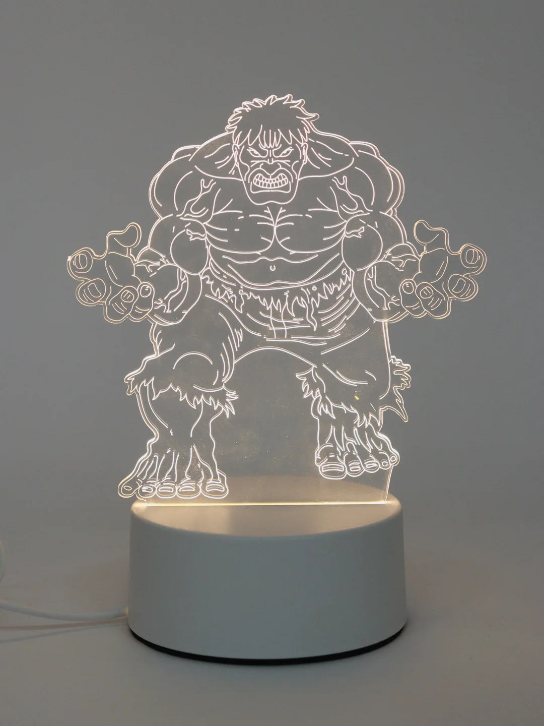 Аметистовый светильник ночник 3D светодиодный LED, подарок