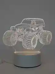 Алый светильник ночник 3D светодиодный LED, подарок