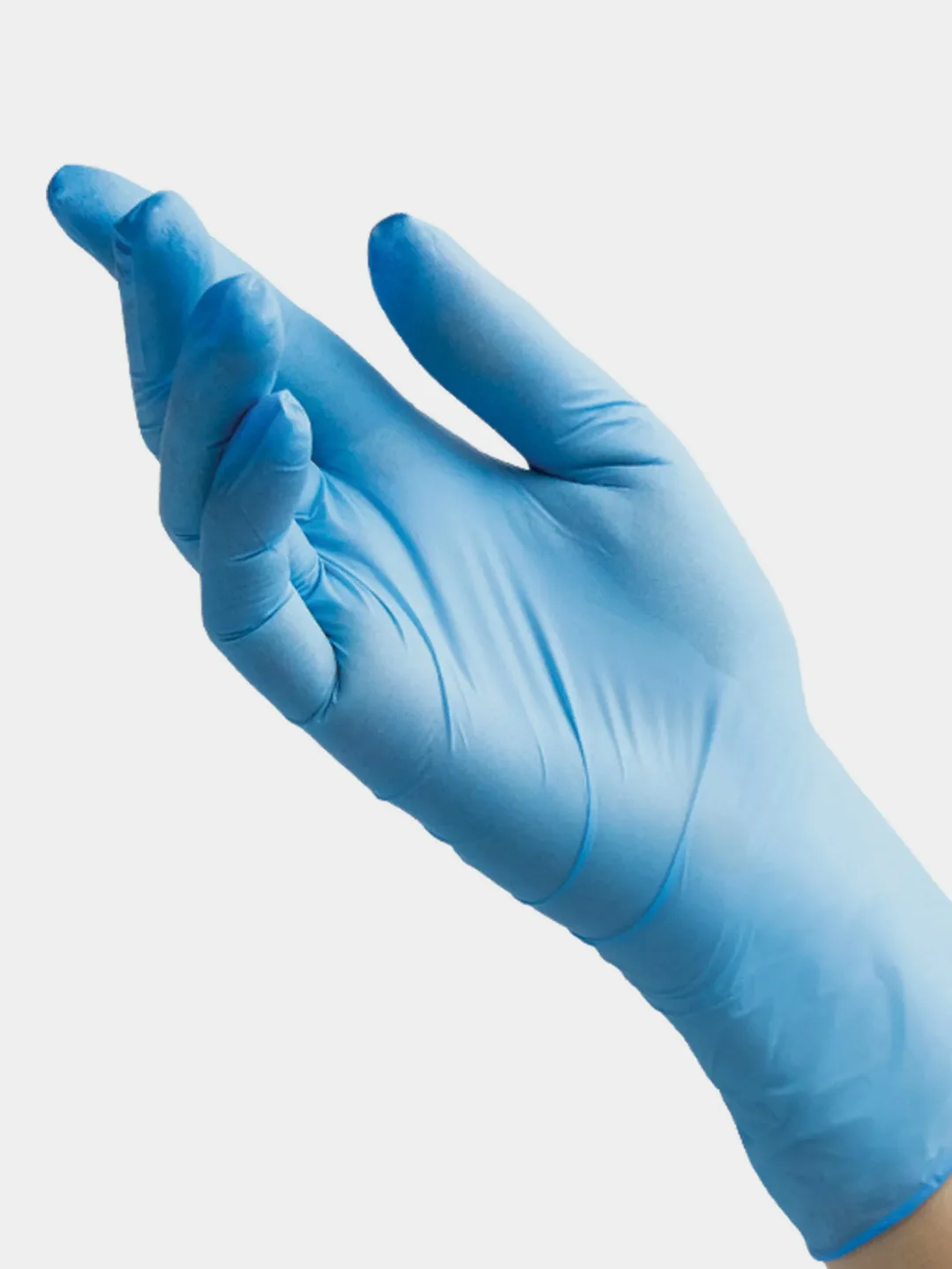 Синий перчатки нитриловые смотровые BENOVY Nitrile Chlorinated, 100 пар (200шт)