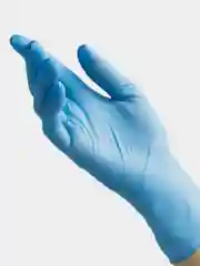 Синий перчатки нитриловые смотровые BENOVY Nitrile Chlorinated, 100 пар (200шт)
