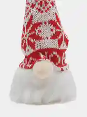 Алый новогодний гном светящийся, игрушка елочная, 20 см