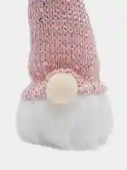 Красный новогодний гном светящийся, игрушка елочная, 20 см
