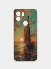 Оливковый чехол для Xiaomi Redmi A2 Plus / A2+, Сяоми Редми А2, силиконовый, с рисунком