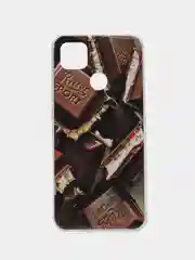 Тёмно-бордовый чехол Xiaomi Redmi 10A, Redmi 9C, Сяоми Редми 10А, Редми 9С с рисунком