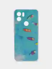 Небесно-голубой чехол для Xiaomi Redmi A2 Plus / A2+, Сяоми Редми А2, силиконовый, с рисунком