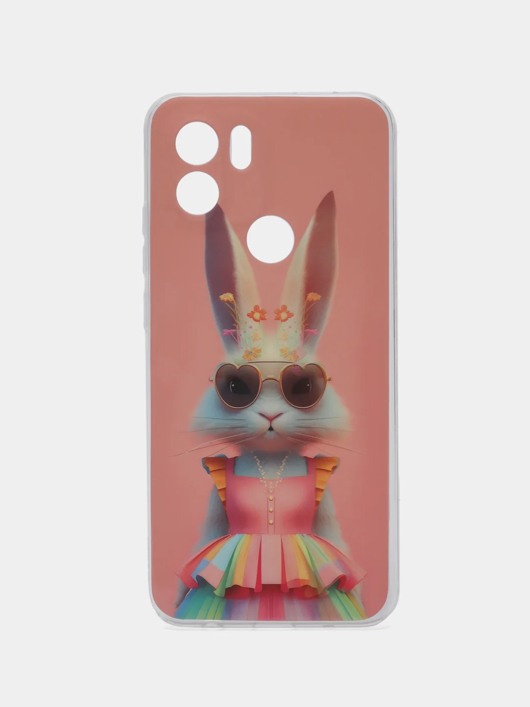 Пудровый чехол для Xiaomi Redmi A2 Plus / A2+, Сяоми Редми А2, силиконовый, с рисунком