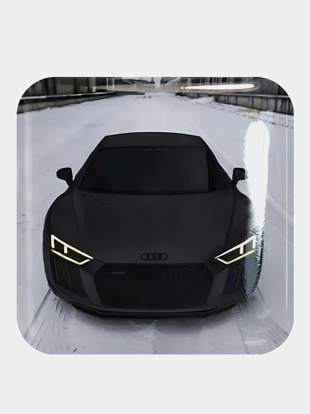 Желтый 3d стикеры (наклейки) на телефон - тачки, машины