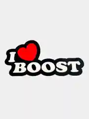 Наклейка на автомобиль "I love boost", 17 х 9 см
