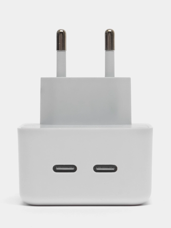 Зарядное устройство для iPhone, iPad, Mac, с двумя портами USB-C PD, 35W, кабель Lightning