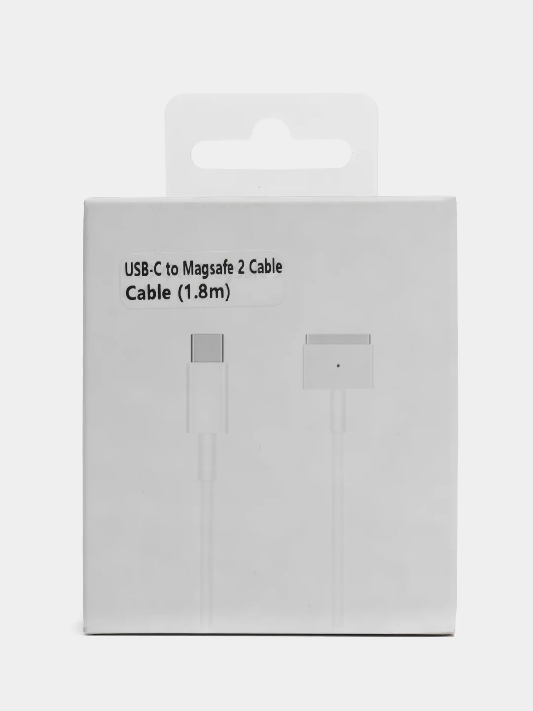 Белый кабель зарядный Type-C/Magsafe 1 (L) и Type-C/Magsafe 2 (T), для Macbook Air/Pro, 1.8 м