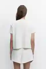 Белый футболка befree домашняя женская