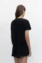 Черный футболка befree домашняя женская