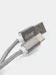 Серебряный type-с кабель для зарядки