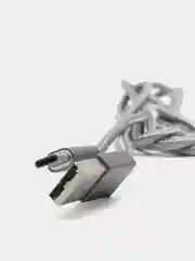 Серебряный type-с кабель для зарядки