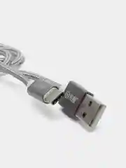 Серебряный type-с кабель для зарядки