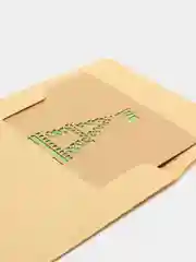 Желтый открытка крафт мини