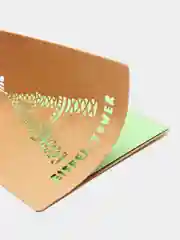 Желтый открытка крафт мини