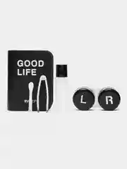 Синий дорожный набор для контактных линз, пинцет и контейнер "Good life"