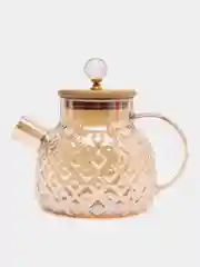 Чайник заварочный, стеклянный, с бамбуковой крышкой, 1000 мл, 1800 мл
