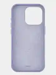 Лавандовый чехол для iPhone 15 Pro uBear Capital Case, MagSafe совместимый, натуральная кожа