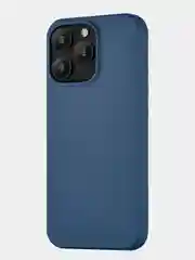 Темно-синий чехол для iPhone 15 Pro Max uBear Capital Case , MagSafe совместимый, натуральная кожа