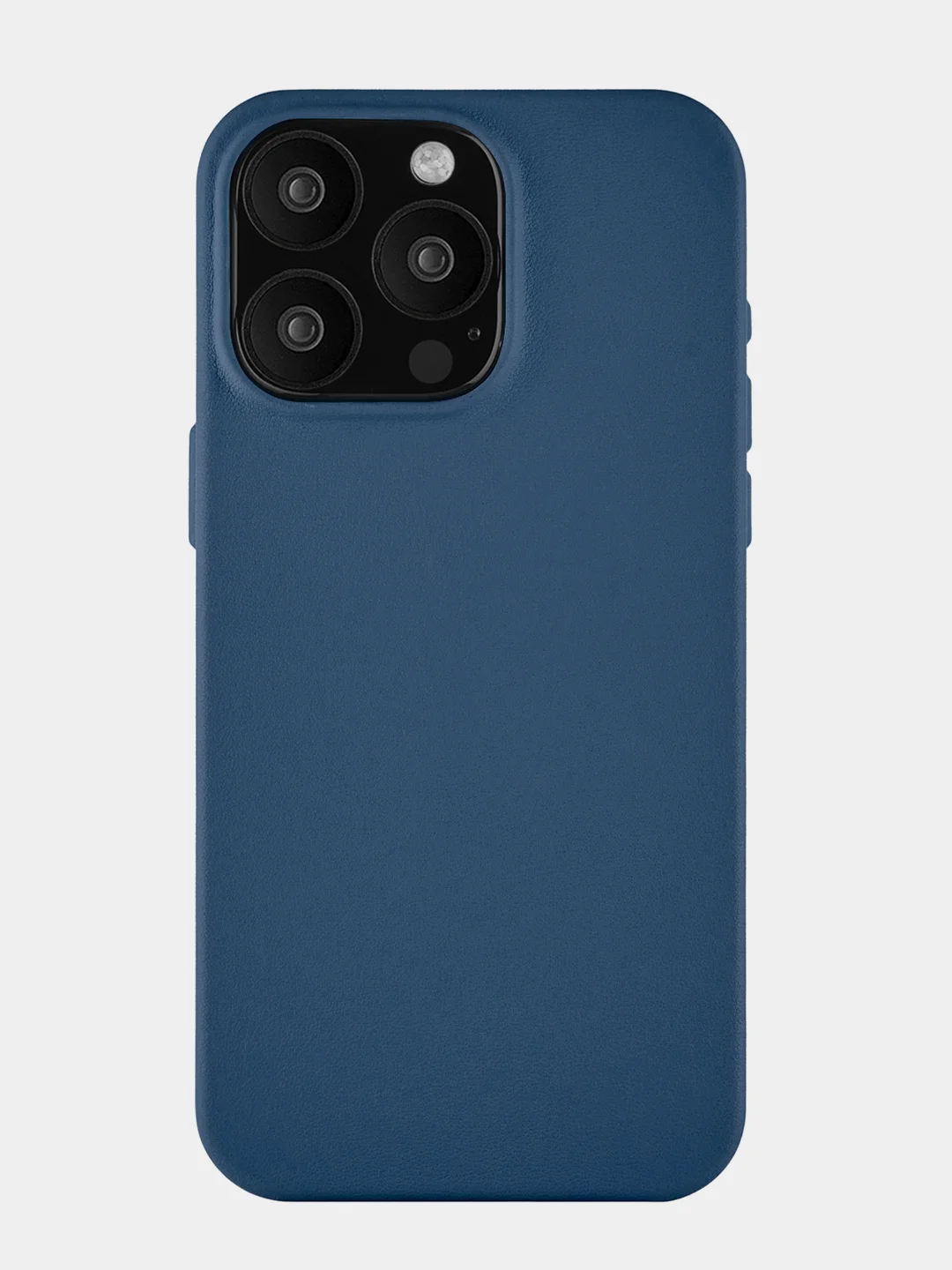 Темно-синий чехол для iPhone 15 Pro Max uBear Capital Case , MagSafe совместимый, натуральная кожа