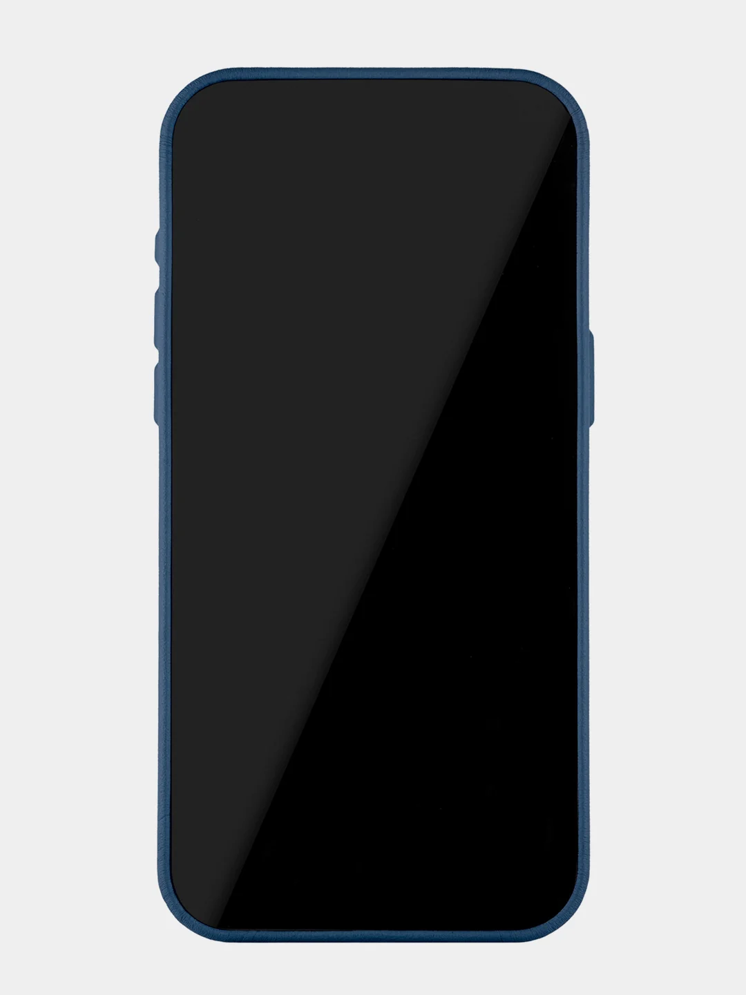 Темно-синий чехол для iPhone 15 Pro Max uBear Capital Case , MagSafe совместимый, натуральная кожа