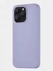 Лавандовый чехол для iPhone 15 Pro Max uBear Capital Case , MagSafe совместимый, натуральная кожа