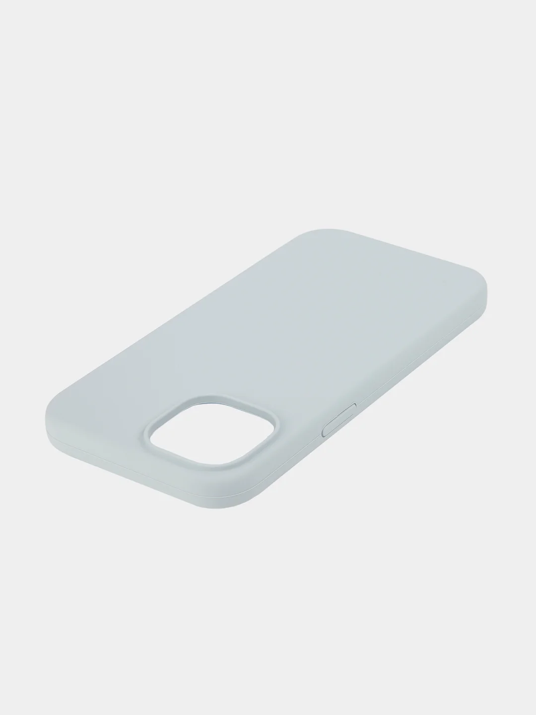 Небесно-голубой чехол для Apple iPhone 15 силиконовый ROSCO матовый с микрофиброй, бортиком защитой камер