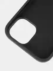 Черный чехол для Apple iPhone 15 силиконовый ROSCO матовый с микрофиброй, бортиком защитой камер